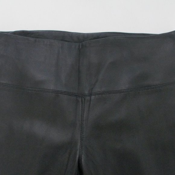 EXPRESS GENUINE LEATHER SIDE ZIP PANTS - Picture 2 of 7